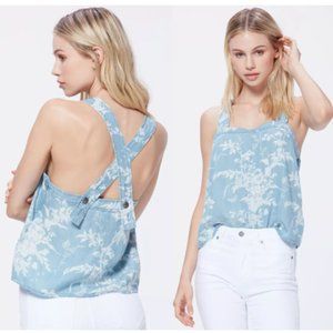Paige Rayna Chambray Floral Tank
